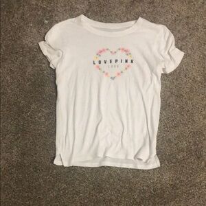 PINK Victoria's Secret Tee with Heart Design